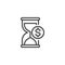 Investment duration line icon