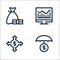 investment line icons. linear set. quality vector line set such as investment insurance, choices, stock market