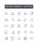 Investment office line icons collection. Wealth Management Office, Financial Management Center, Investment Firm, Asset