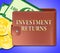Investment Returns Meaning Shares Roi 3d Illustration
