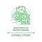 Investments in indoor farming green concept icon