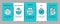 Investor Financial Onboarding Elements Icons Set Vector