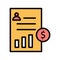 Investor information vector icon which can be easily modified or edit