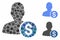 Investor Mosaic Icon of Circle Dots