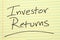 Investor Returns On A Yellow Legal Pad