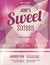 Invitation flyer for Sweet Sixteen party