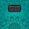 Invitation, greeting card, congratulation, postcard, banner, flyer with mandalas.