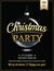 Invitation merry christmas party poster and card design template