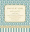 Invitation with a rich background in Renaissance style. Template