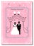 Invitation to the Huppah. Pink invitation to a Jewish wedding. Bride and groom