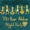 Invitation to Tiki bar night party