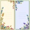 Inviting floral letter, card, poster