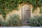 Inviting rustic wooden doorway