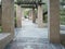 Inviting walkway through a desert garden