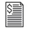 Invoice line icon