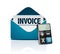 Invoice and modern calculator