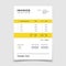 Invoice template. Quotation table paper prder for bookkeeping services. Vector document