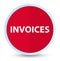 Invoices flat prime red round button