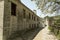 Ioannina village Vitsa in spring season old tranditional houses and green trees