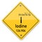 Iodine periodic elements. Business artwork vector graphics