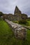 Iona Nunnery Low Wall in Scotland UK