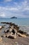 Ionian sea and blue sky horizon