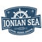 Ionian sea sign or stamp