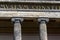 Ionic columns architecture detail in front of Altes Museum, Berlin