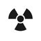 Ionizing radiation danger icon.