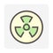 Ionizing radiation or radioactive vector icon. 48x48 pixel.