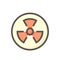 Ionizing radiation or radioactive vector icon. 48x48 pixel.