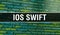 IOS SWIFT with Abstract Technology Binary code Background.Digital binary data and Secure Data Concept. Software