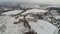 Iosifo-Volotsky monastery in winter, Moscow region, Russia, aerial view