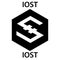 IOST Coin cryptocurrency blockchain icon. Virtual electronic, internet money or cryptocoin symbol, logo