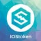 IOStoken IOST vector logo. A Secure Scalable Blockchain for Smart Services and blockchain crypto currency.