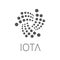 IOTA coin symbol logo.