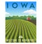 Iowa corn field poster