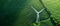 Iowa\\\'s Green Energy Harmony: A Wind Turbine Among Fields. Concept Sustainable Energy, Iowa