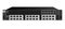 IP traffic router for installation in a 19 inch rack, 2 units. Black colour. Six optional add-on modules with optical SFP modules.