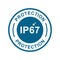 ip67 protection logo badge vector design icon