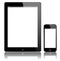 iPad 3 and iPhone 5 black vector