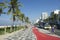 Ipanema Beach Boardwalk Bus Stop Rio de Janeiro Brazil