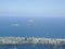 Ipanema and Lake Rodrigo de Freitas in Rio de Janeiro. The Cagarras Islands