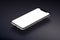 iPhone X. Perspective smartphone mockup hovers over a dark surface