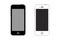 Iphones isolated on white background. vector illustration.