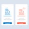 Ipo, Business, Initial, Modern, Offer, Public  Blue and Red Download and Buy Now web Widget Card Template