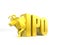 `IPO` Initial public offering concept, stock market, share market concept, bull jumping from IPO, step to success, IPO with golden