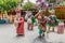 IPOH, MALAYASIA - MARCH 25, 2018: Sculptures at Ling Sen Tong Temple in Ipoh, Malaysi