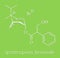 Ipratropium bromide asthma and COPD drug molecule. Often administered via inhaler. Skeletal formula.