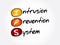 IPS - Intrusion Prevention System acronym, technology concept background